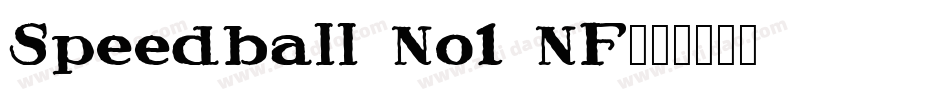 Speedball No1 NF字体转换